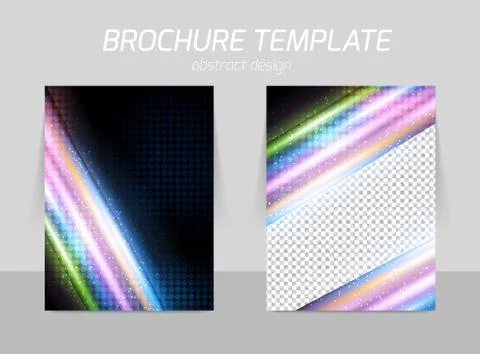 Flyer template design Stock Illustration