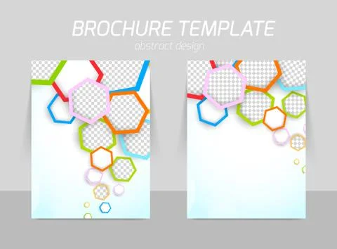 Flyer template design Stock Illustration