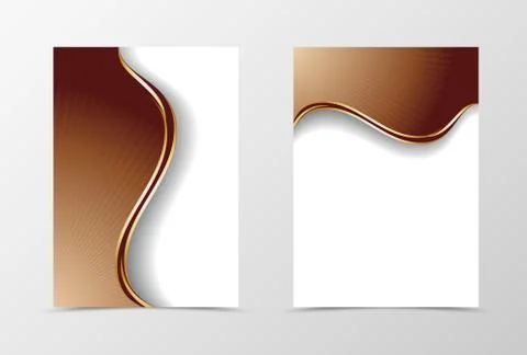 Flyer template design Stock Illustration