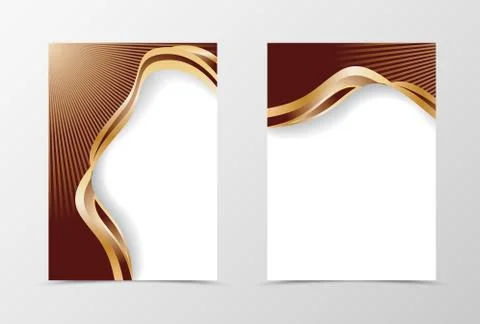 Flyer template design Illustrazione stock