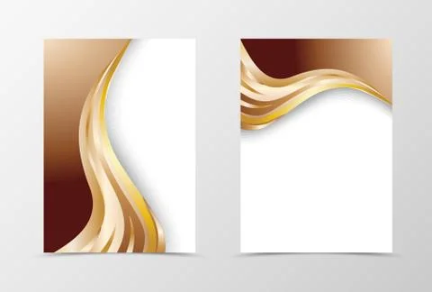 Flyer template design Stock Illustration