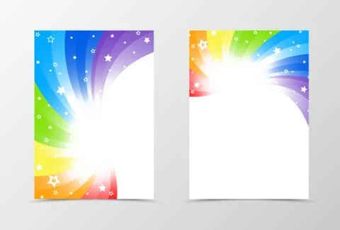 Flyer template design Stock Illustration