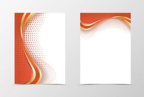 Flyer template design Stock Illustration