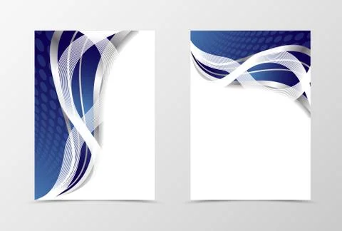 Flyer template design. Illustrazione stock