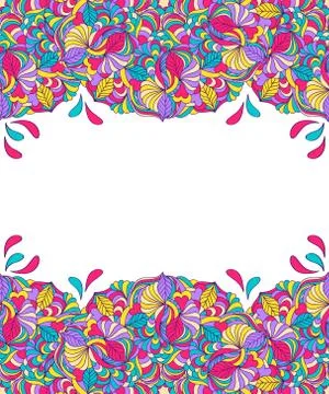 Flyer template design. Stock Illustration