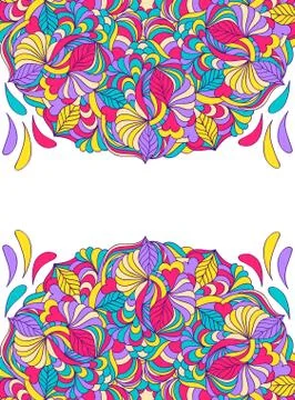 Flyer template design. Stock Illustration