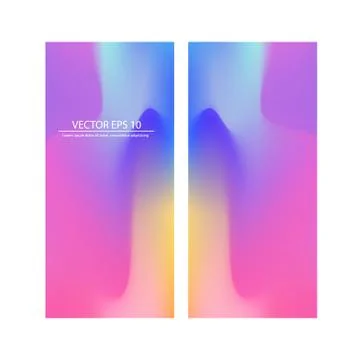 Flyer template header design. Abstract colorful liquid and fluid colors Stock Illustration