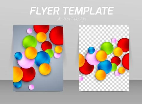 Flyer template Stock Illustration