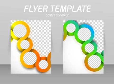 Flyer template Stock Illustration