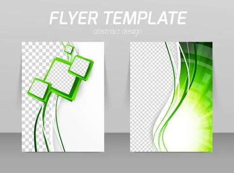Flyer template Stock Illustration