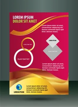 Flyer template Stock Illustration