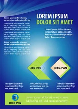 Flyer template Stock Illustration