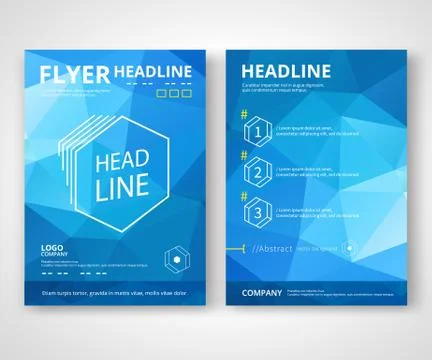 Flyer template Stock Illustration
