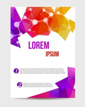 Flyer template Stock Illustration