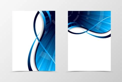 Flyer template spectrum design Stock Illustration