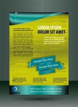 Flyer template for technology business Stock Illustration