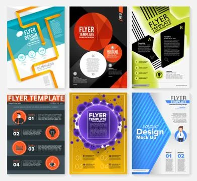 Flyer Template Vector Stock Illustration