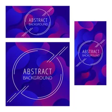 Flyer templates in abstract style Stock Illustration