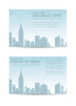 Flyer town Stock Illustration