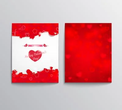 Flyer for Valentines day. Stock-Illustration