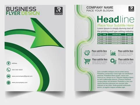 Flyers design template vector Stock-Illustration