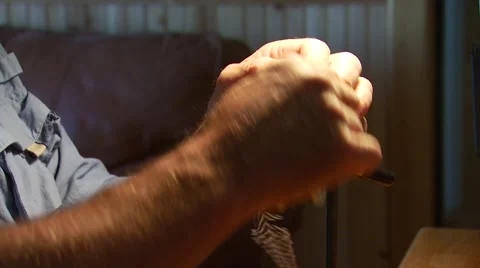 Flyfisher adjusting bait Video stock 55334942