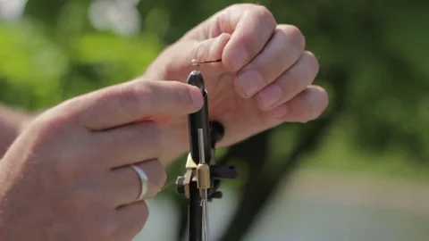 Flyfishing, flytying Salmon smolt pattern Stock Footage 80322700