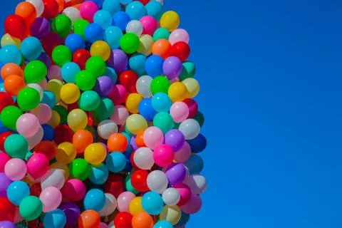 Flyiing balloons Foto stock