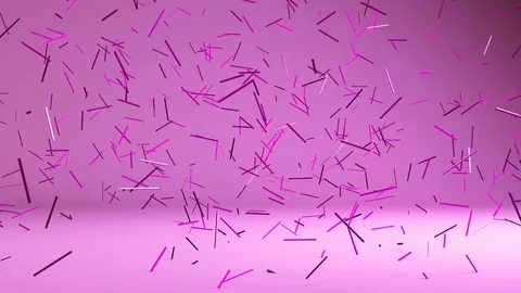 Flying 3d confetty or abstract pieces motion background Video stock 76113927