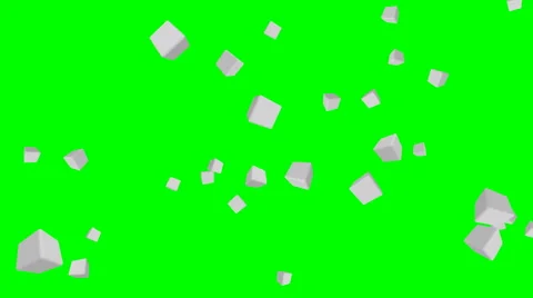 Flying 3d cubes - loop 動画素材 62767715