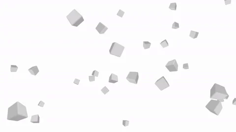 Flying 3d cubes - loop Stock Footage 62767728