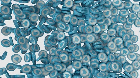 Flying 3D Like Icons Stock Footage 223226913