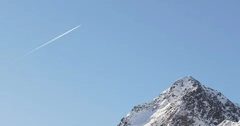 Flying Above the Alps Stock Footage 129539426