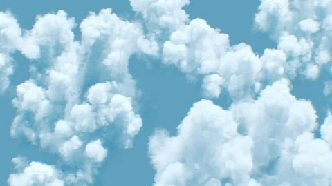 Flying Above the Beautiful Clouds Top View Daylight Seamless. Flight Over the 스톡 동영상 126989604