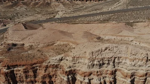 Flying Above Cliffs Aerial View Video stock 126775197