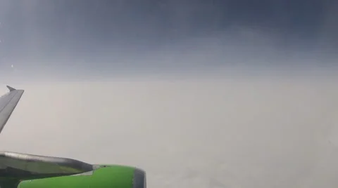 Flying above cloads - illuminator view Stock-Footage 43505417