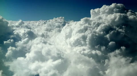 Flying above clouds 2 Stock Footage 46372649