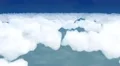 Flying above clouds abstract cartoon aeroplane airplane sky stratosphere 4k 4k or 4k+ Resolution
