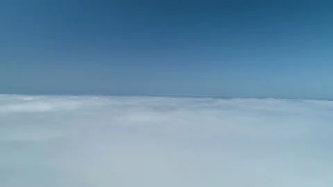 Flying above the clouds, aerial Stock Footage 111797103