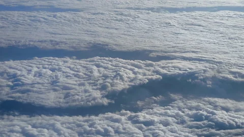 Flying Above the clouds, beautiful view while travel Stock Footage 297276998