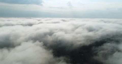 Flying above clouds drone 4k Video stock 100796717