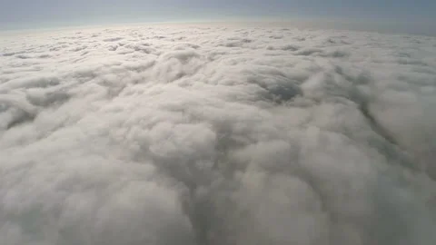 Flying Above the clouds with a drone Stock Footage 211784748