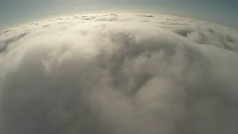Flying Above the clouds with a drone Stock Footage 211784767