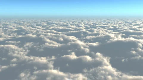 Flying above the clouds Stock Footage