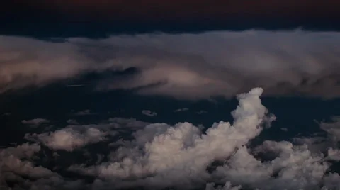 Flying above the clouds Stock-Footage 34862564