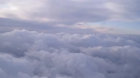 Flying above clouds Stock Footage 44555970