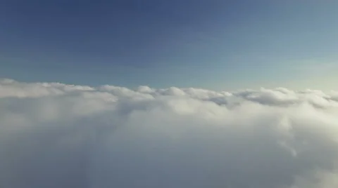 Flying above the clouds Stock Footage 62642536