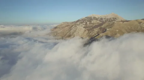 Flying above the clouds Stock Footage 62647908