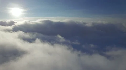 Flying above the clouds Stock Footage 62649245
