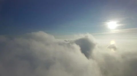 Flying above the clouds Stock Footage 62651938